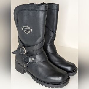 Harley-Davidson Black Combat Boots